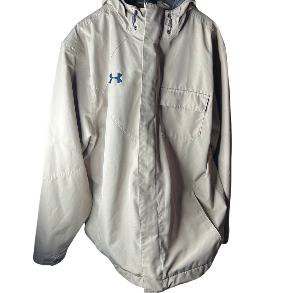 Under Armour Tan Coat hooded waterproof size xl